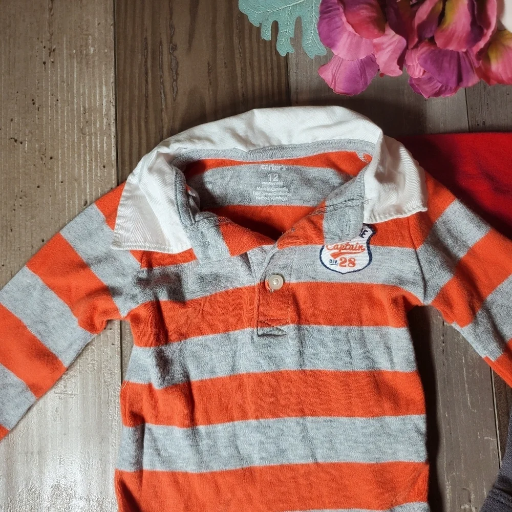 Carter's & Garanimals 12m Baby Boy Onesie Bodysuit Bundle 2pc NWOT